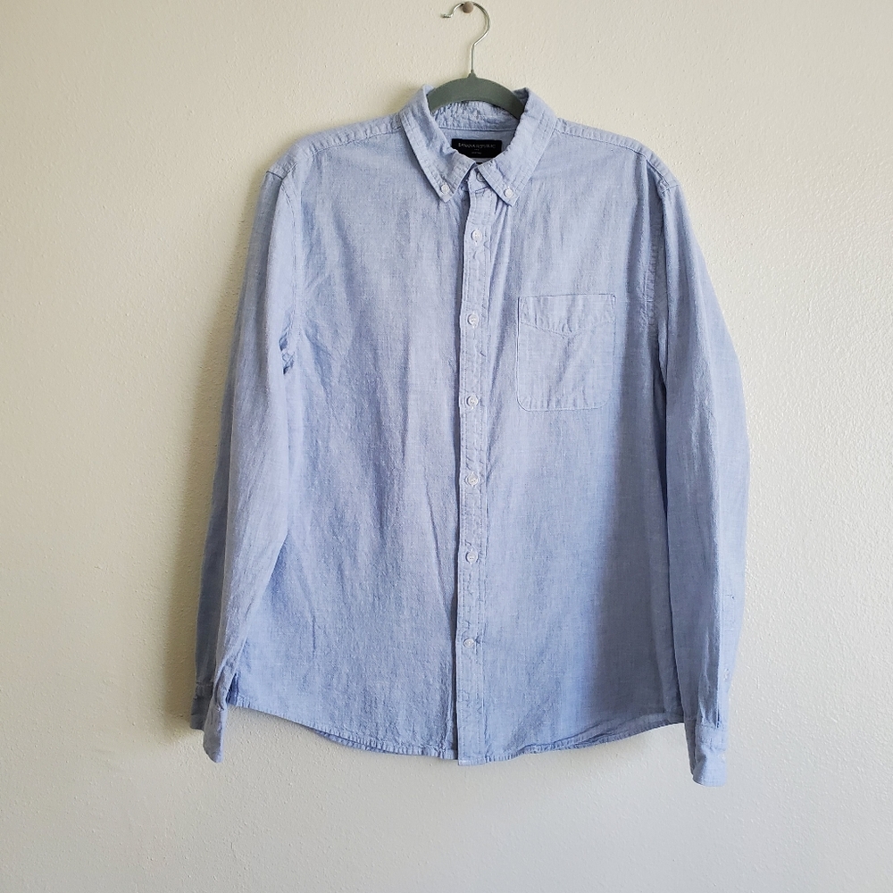 Banana Republic button down untucked fit shirt